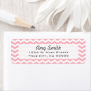 Search for pink chevron return address labels Stripes