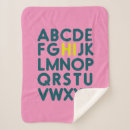 Search for alphabet blankets Colourful
