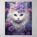 Search for white cat posters Whimsical