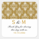 Search for gold damask wedding stickers Damasks