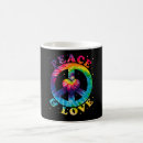 Search for peace symbol mugs Heart