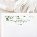 Search for green leaf return address labels Rustic