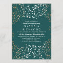 Search for teal and gold bridal shower invitations Green