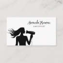Search for woman silhouette business cards Hair stylist