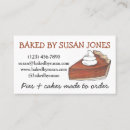 Search for pie business cards Bakery
