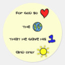 Search for for god so loved stickers Christian