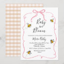 Search for rectangle daisy baby shower invitations Bee