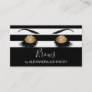 Search for black and white stripes business cards Beauty salon