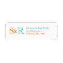 Search for monogram wedding invitation return address labels Monograms