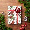 Search for red cardinal christmas wrapping paper Poinsettia