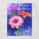 Search for happy birthday daisy flower postcards Orange