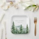 Search for pine trees paper plates Rustic