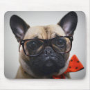 Search for animals with glasses mouse mats Pug