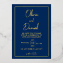 Search for black green gold wedding invitations Real pressed foil leaf