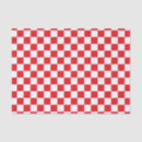Search for red and white gingham tissue paper Chequered