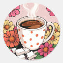 Search for cute coffee cup stickers Cartoon