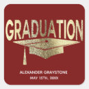 Search for red graduation stickers University