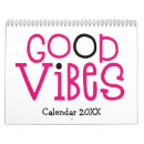 Search for goods calendars Good vibes
