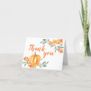 Search for pumpkin orange cards Watercolor