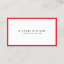Search for red business cards Elegant