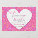 Search for girls pink 14th birthday invitations Hearts