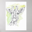 Search for giraffes posters Drawing