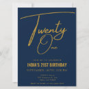 Search for navy blue 21st birthday invitations Twenty one