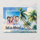 Search for palm tree moving announcement cards Coastal