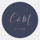 Search for rose gold monogram stickers Initials