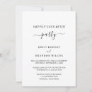 Search for happily ever after wedding reception invitations Simple