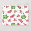 Search for melons postcards Watercolor