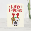 Search for english bulldog christmas cards Cute