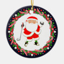 Search for golfing santa claus christmas tree decorations Sports