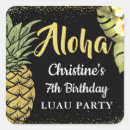 Search for gold pineapple stickers Aloha
