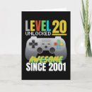 Search for funny 20th birthday cards Gamer