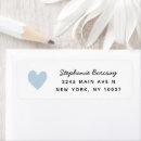 Search for blue hearts return address labels Chic