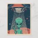 Search for ufos postcards Space