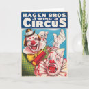 Search for circus clowns cards Vintage