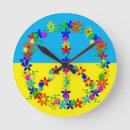 Search for peace sign clocks Flower power