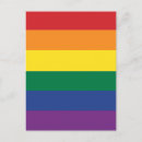 Search for equality vertical postcards Rainbow flag
