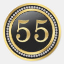 Search for 55th birthday stickers Black
