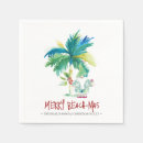 Search for tropical christmas napkins Christmas in july