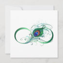 Search for watercolor peacock feather invitations Green