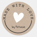 Search for heart stickers Kraft paper