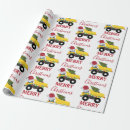 Search for construction christmas wrapping paper Xmas