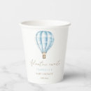Search for adventure awaits paper cups Hot air balloon