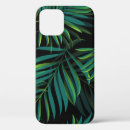Search for green palm leaves iphone cases Background