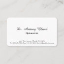 Search for optician business cards Elegant