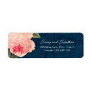 Search for coral and navy return address labels Elegant