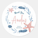 Search for starfish baby shower stickers Under the sea